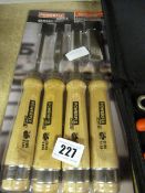 Set of 4 Joiner's Chisels
