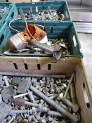 3 Boxes Containing Assorted Nuts & Bolts etc