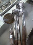 Wood Handled Stainless Steel Ladles & Serving Spoons