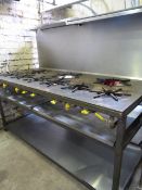 Continental Style 7 Burner Commercial Cooker