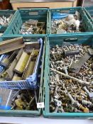 4 Baskets Containing Stainless Steel Drip Trays - Nuts - Bolts - Washers - Iron Mongery etc