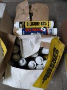 Box of Builder's Silicone 825 & Box of Polyfiller Decorator's Caulk