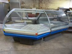 Arneg Refrigerated Serve Over Butcher/Deli Counter with Granite Back