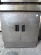 Stainless Steel Storage Cupboard Enclosed by Double Doors