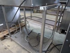 Stainless Steel Preparation Unit with Under Shelf