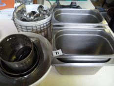 Bain Marie Inserts - Stainless Steel Cutlery etc