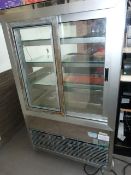 Caravell Model SP75/2065 Refrigerated Plate Glass & Stainless Steel Serve Over Display Unit