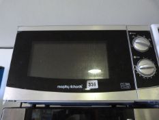 *Silver & Black 800w Morphy Richards Microwave Oven