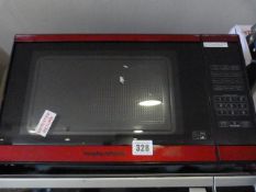 *Red Morphy Richards 800w Microwave Oven