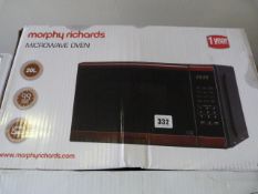 *Morphy Richards 20l Red Microwave Oven
