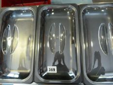 *3 Lidded Bain Marie