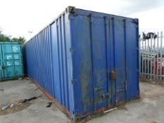 40ft Blue Steel Shipping Container