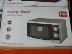 *Morphy Richards 20L Silver Microwave Oven
