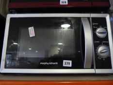*Silver & Black 800w Morphy Richards Microwave Oven