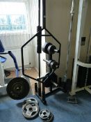 Weight Tree complete with Bars & Plates