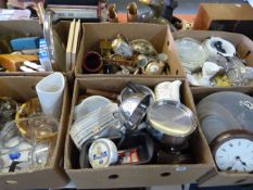 6 Boxes of Bric-a-Brac Including Kitchenalia - China & Glassware etc