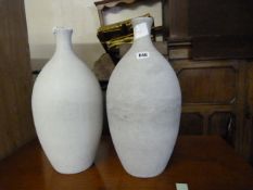 Pair of Stone Contemporary Vases