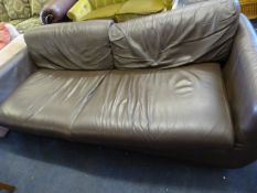 Brown Leather Sofa Bed
