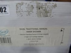 *Swirl Traditional Manual Mixer Shower