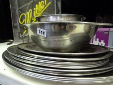 Stainless Steel Flatters - Colander & 3 Bowls