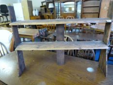 Rustic Pine Plate Rack