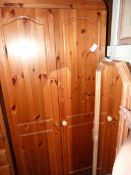 Pine 2 Door Wardrobe