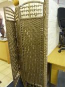 4 Fold Cane & Seagrass Scene