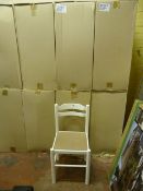 *21 Painted Wood Dining Chairs