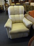 Lazy Boy Cream Recliner Chair
