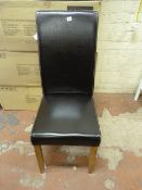 *2 Boxes containing 2 High Backed Dining Chairs