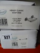 *Swirl Glass Shelf & Henley Classic Soap Dish