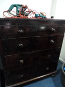 Victorian Mahogany Chest of 3 Long & 2 Short Drawers