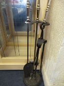Set of Fire Irons with Stand
