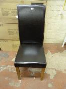 *2 Boxes containing 2 High Backed Dining Chairs