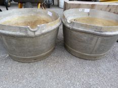 Pair of Aluminium Garden Planters