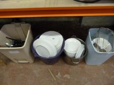 Assorted White Crockery - Cook Ware etc