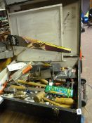 Large Tool Box containing Assorted Joiners - Builders & Other Hand Tools