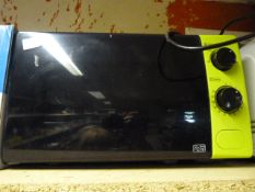 *700w Lime Green & Black Microwave Oven