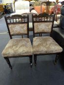 Pair of Edwardian Hall Chairs