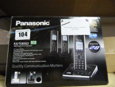 *Panasonic Triple TG 8563EB Cordless Telephone System