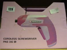 Parkside Cordless Screwdriver - Pink - Model PAS3.6B1
