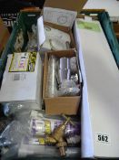 *Box Containing Assorted Plumbing Fittings Including Chrome Waste Fittings - Taps - Baxi