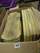 *Box Containing Olive Wood & Other Wooden Chopping Boards