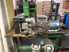 Joiners Bench Mounted with 2 Belt & Disc Linishers