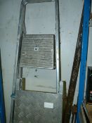 Aluminium 5 Tread Platform Step & Ladder Working Platform