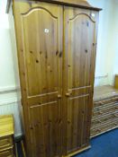 Pine Double Wardrobe