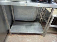 Stainless Steel Preparation Table with Under Shelf