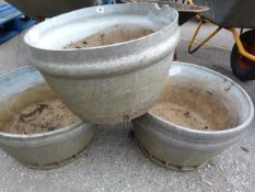 3 Aluminium Garden Planters