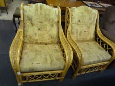 Pair of Conservatory Cane Chairs