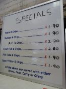 Illuminated Menu Board